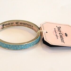 Juicy Couture Ice Blue Crystal Bracelet NWT